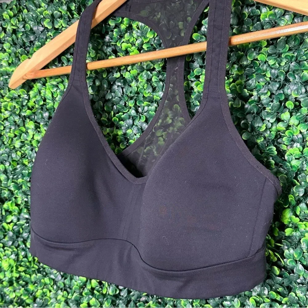 Lululemon Speed Up Bra Sz 8 C/D Active Sports Molded Black